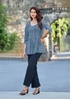 Crispy By Mittoo Rayon Printes Western Wear Ladies Top
